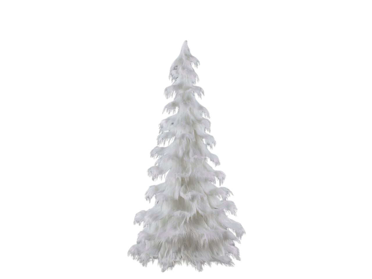 Albero Pino Furry 210cm con diametro 100cm bianco