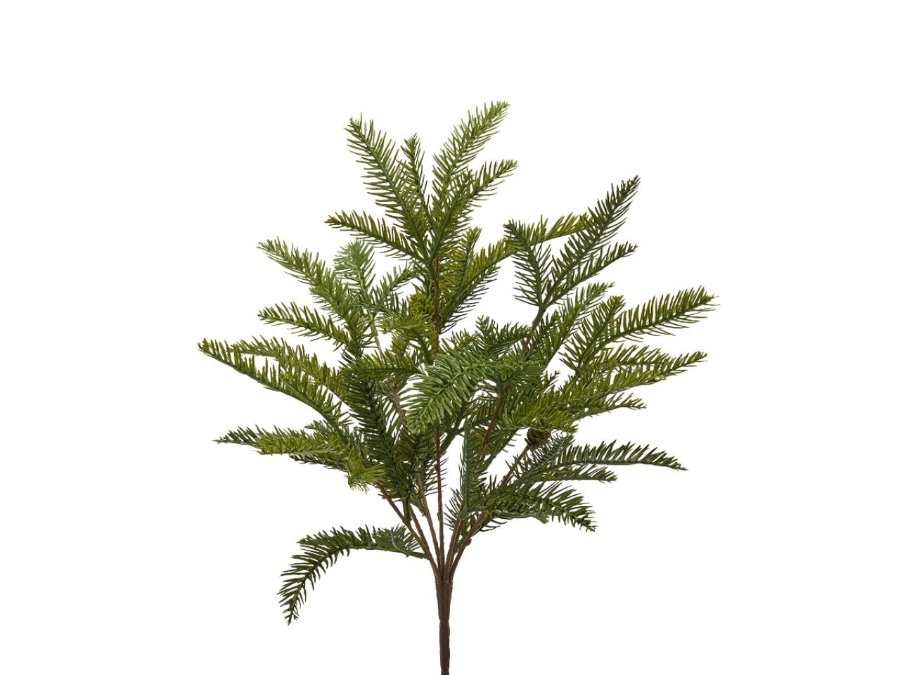Ramo pino a cespuglio 51cm con pigne verde
