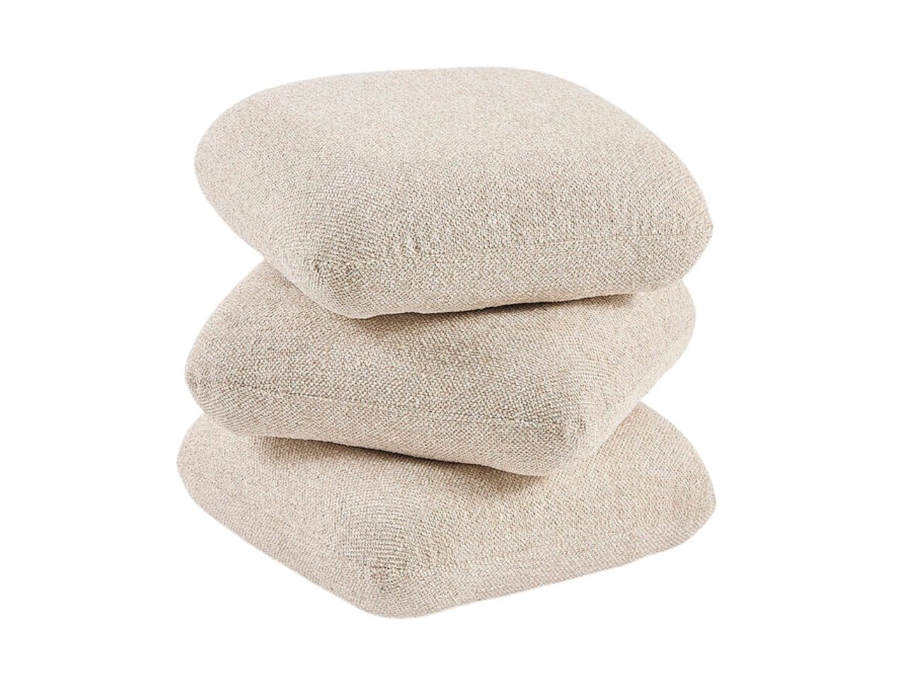 Pouf rest 44,5x44,5cm in tessuto sabbia