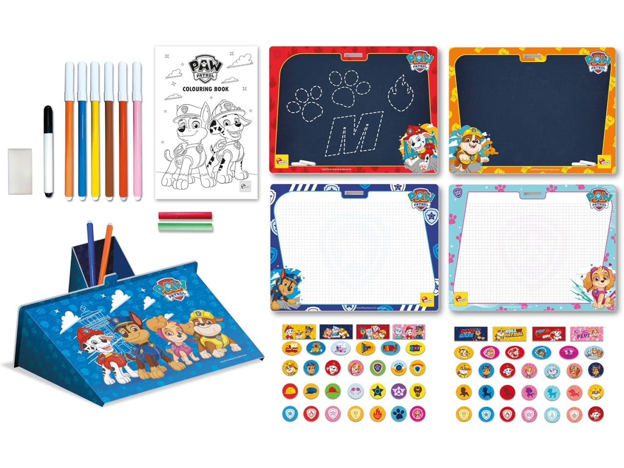 Paw patrol colouring & drawing school in a backpack