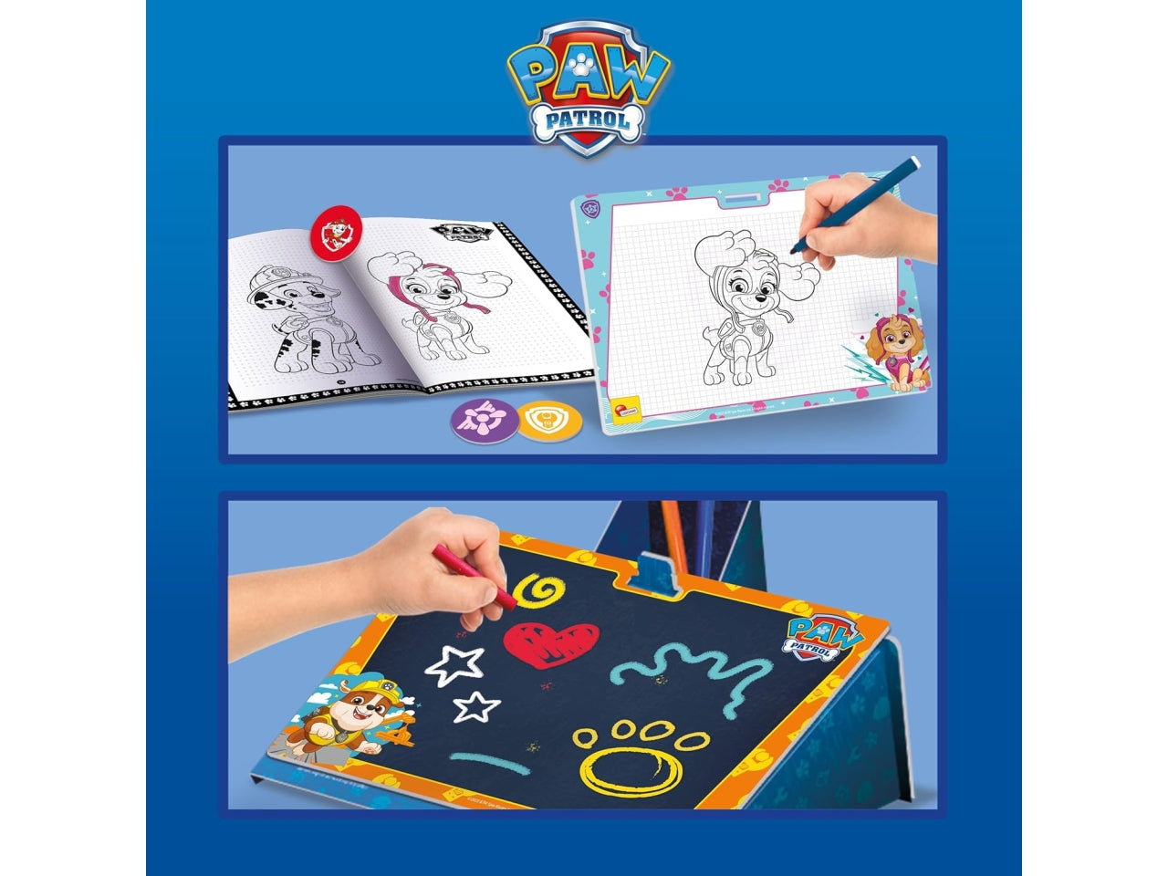 Paw patrol colouring & drawing school in a backpack