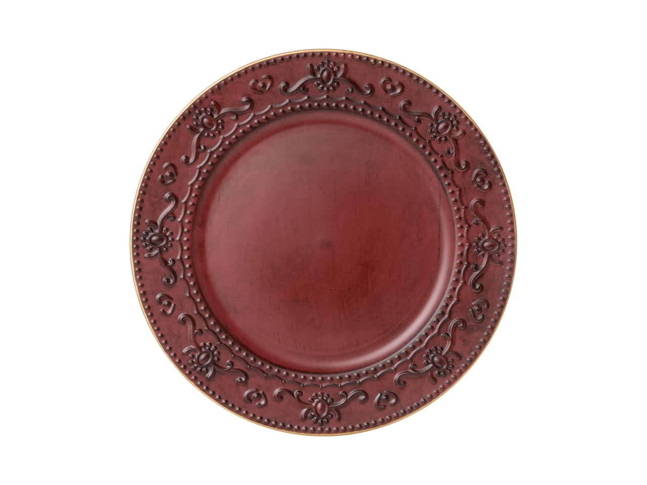 Sottopiatto 33cm in pvc rosso