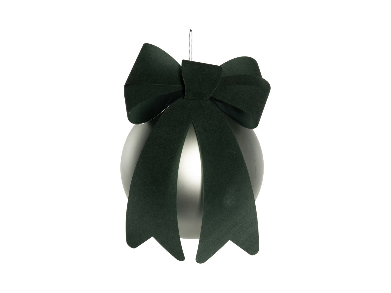 Palla 15cm in pvc con fiocco verde verde chiaro