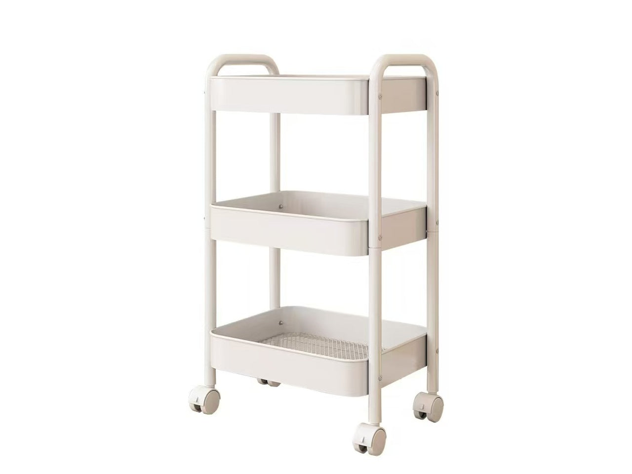 Carrello cucina haiti bianco 44x30x78cm metallo
