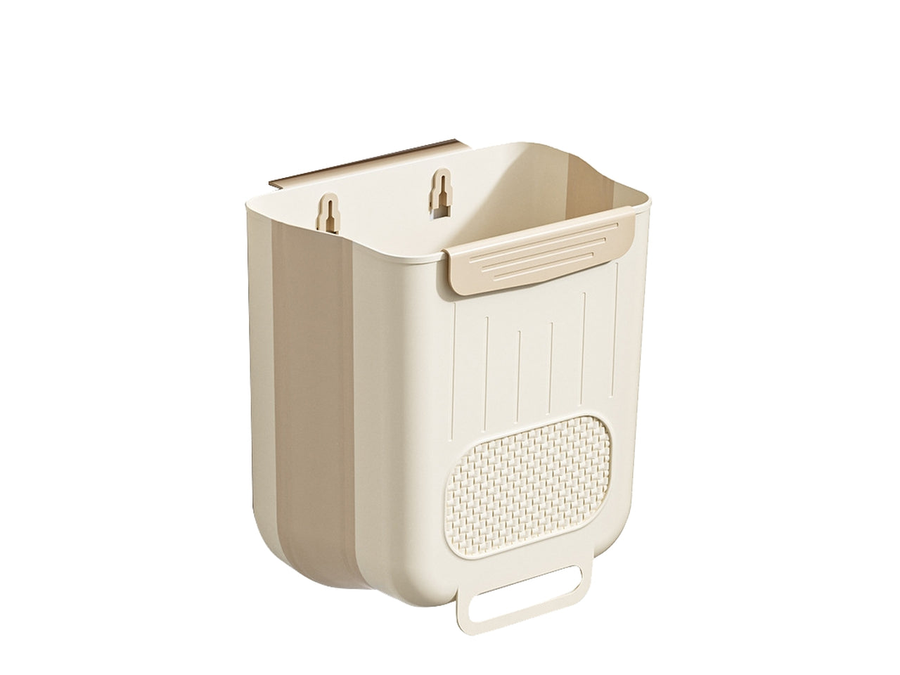 Contenitore porta organico per anta cucina estendibile tortora 25x16x27cm