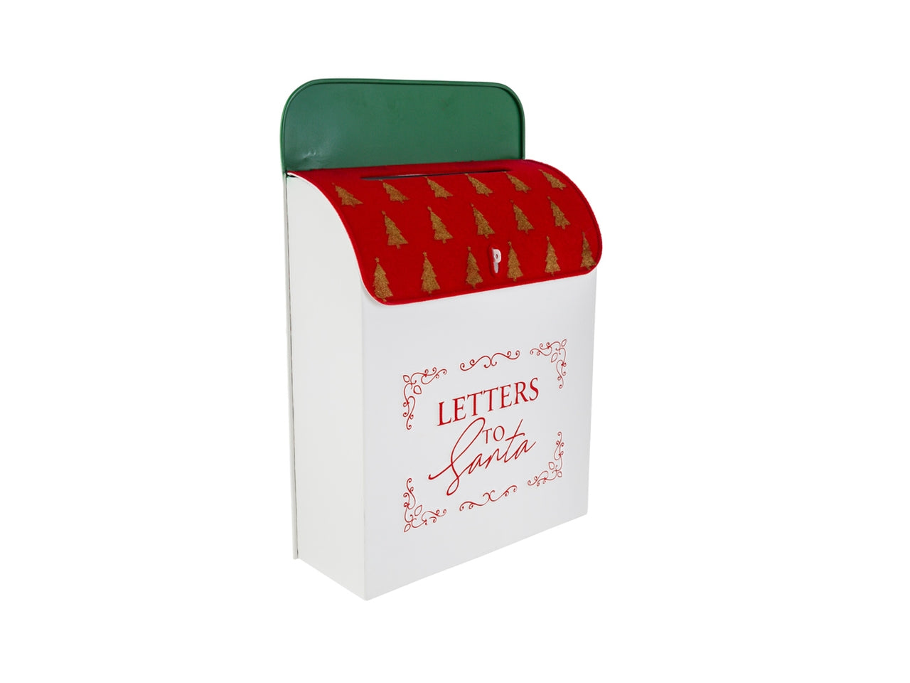 Cassetta postale in metallo 26,5x10x40cm rosso vellutato