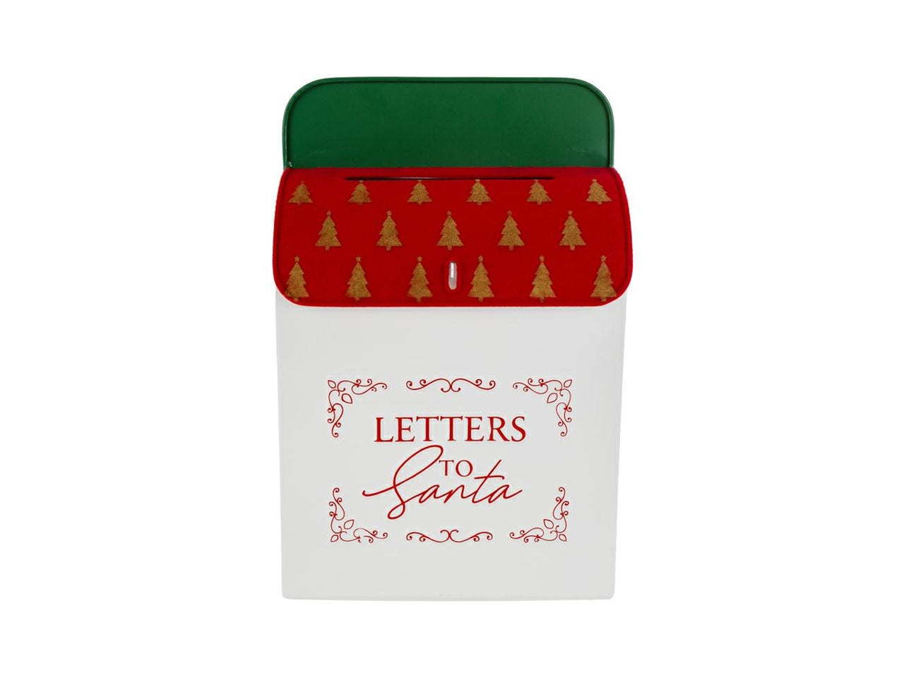 Cassetta postale in metallo 26,5x10x40cm rosso vellutato