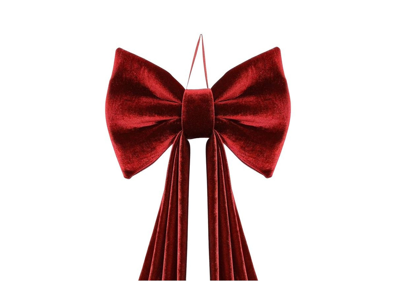 Fiocco maxi in velluto 42x100cm rosso