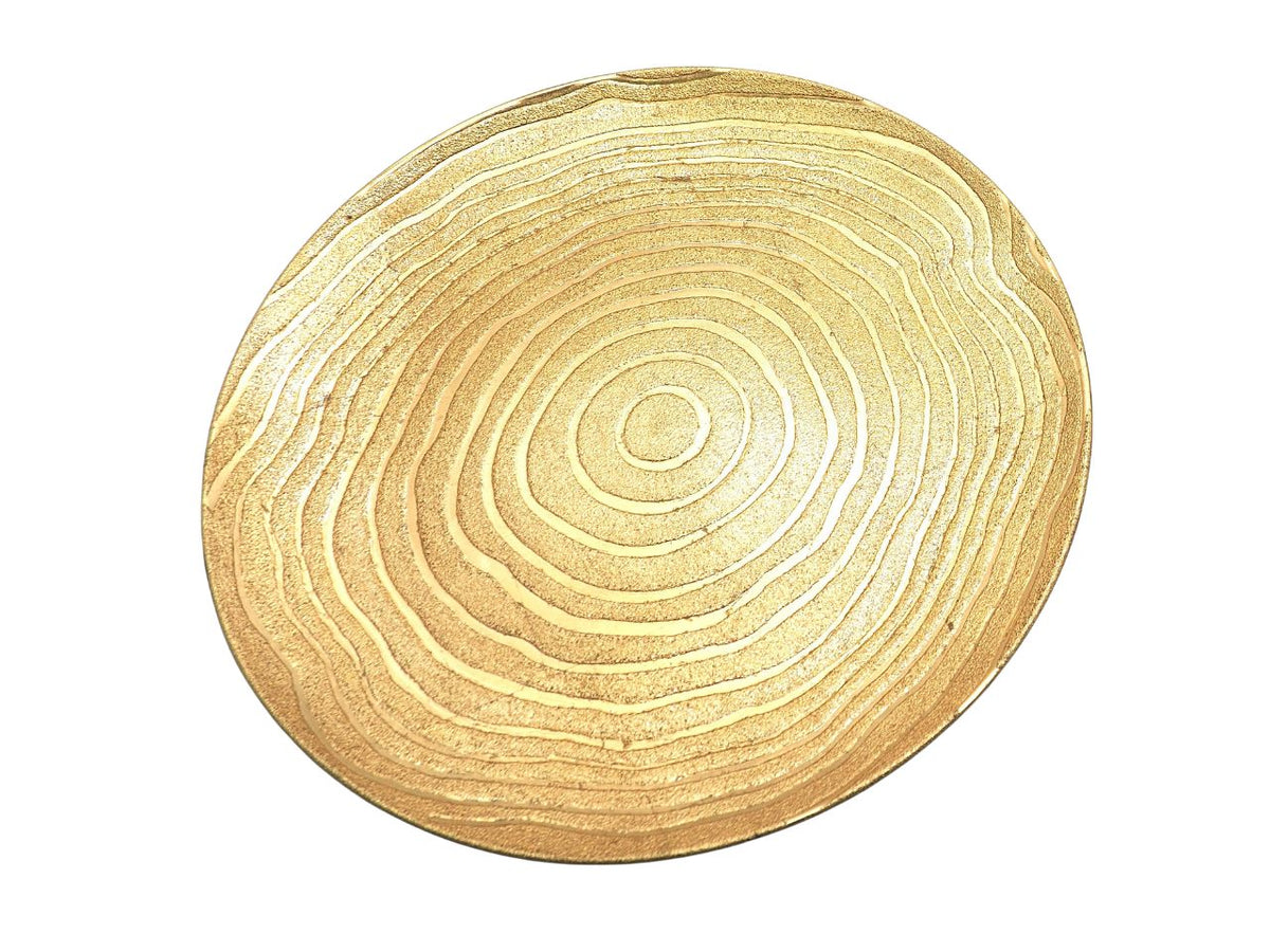Piatto in plastica 33cm oro