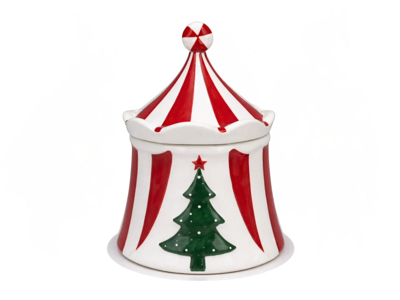 Barattolo ceramica Circus 13,4xh.16, cm