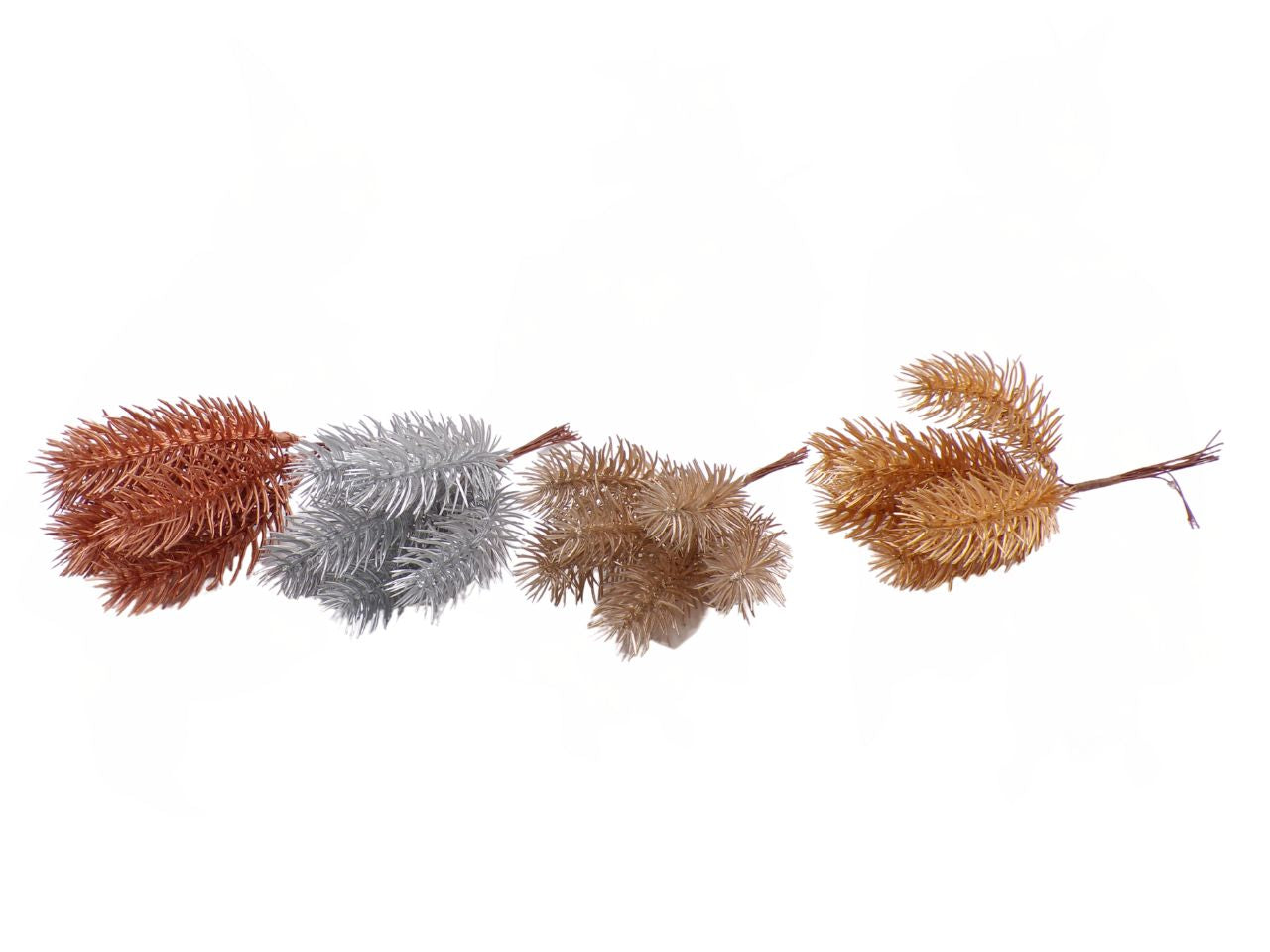 Pick 18cm con aghi pino metallizato in 4 colori