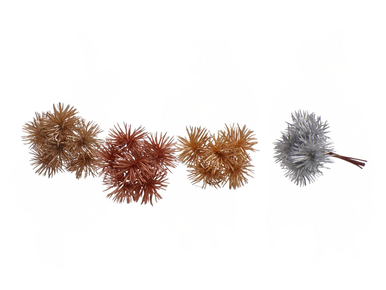 Pick 13cm con aghi pino metallizato in 4 colori