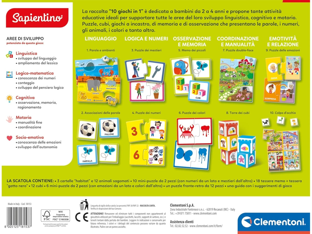 Sapientino 10 Giochi in 1 - Clementoni