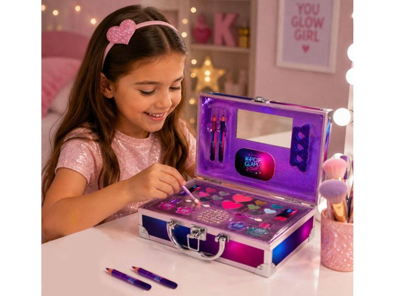 K pop glam star make-up case