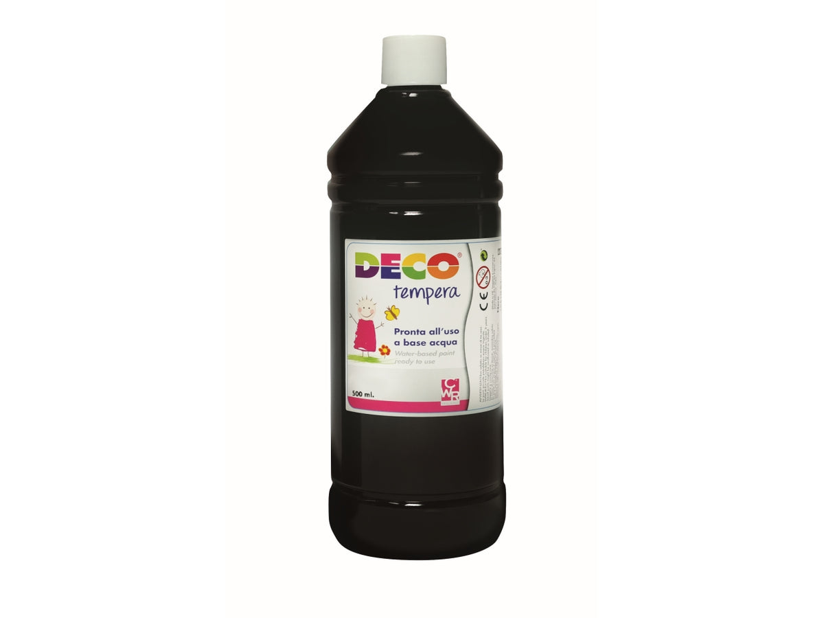 Flacone tempera 500ml nero
