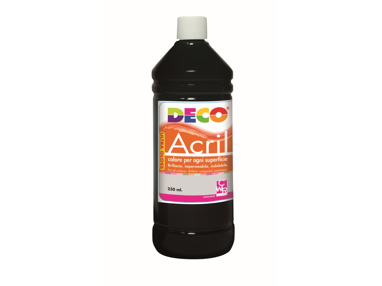 Acrilico deco 250ml nero