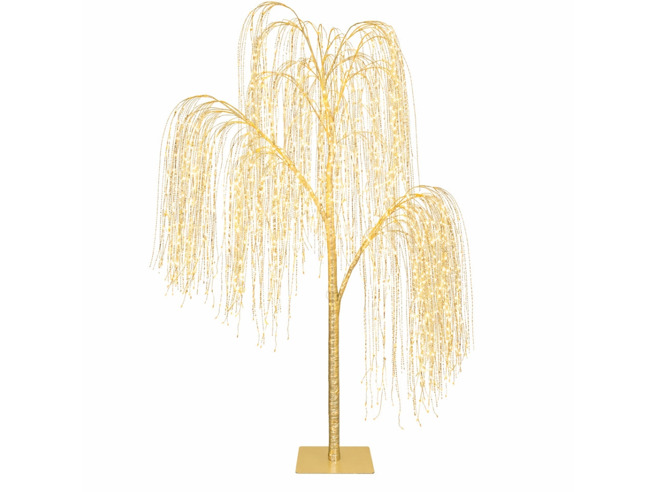 Salice albero da 280cm champagne con 1144 led