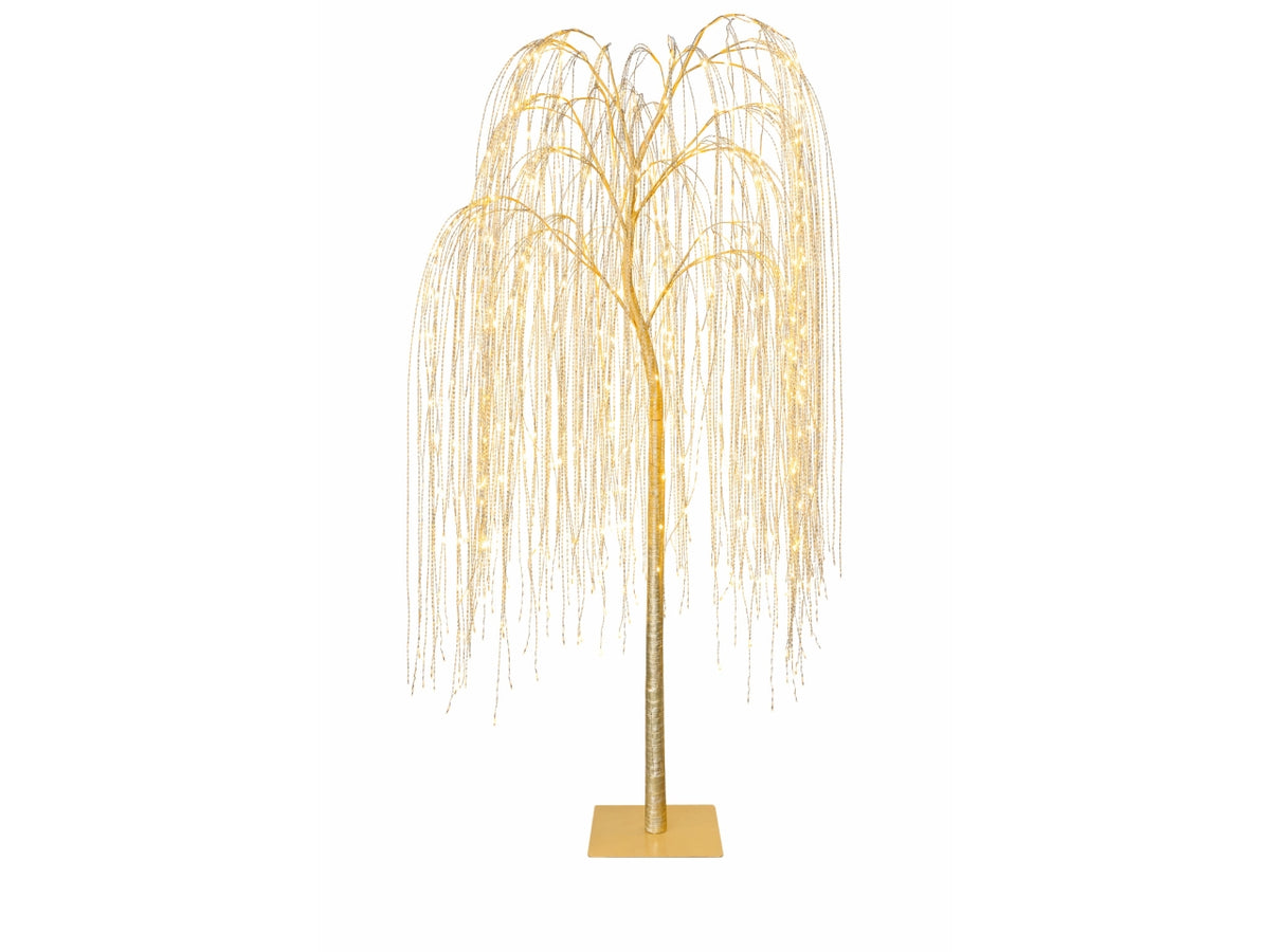 Salice albero da 180cm champagne con 360 led