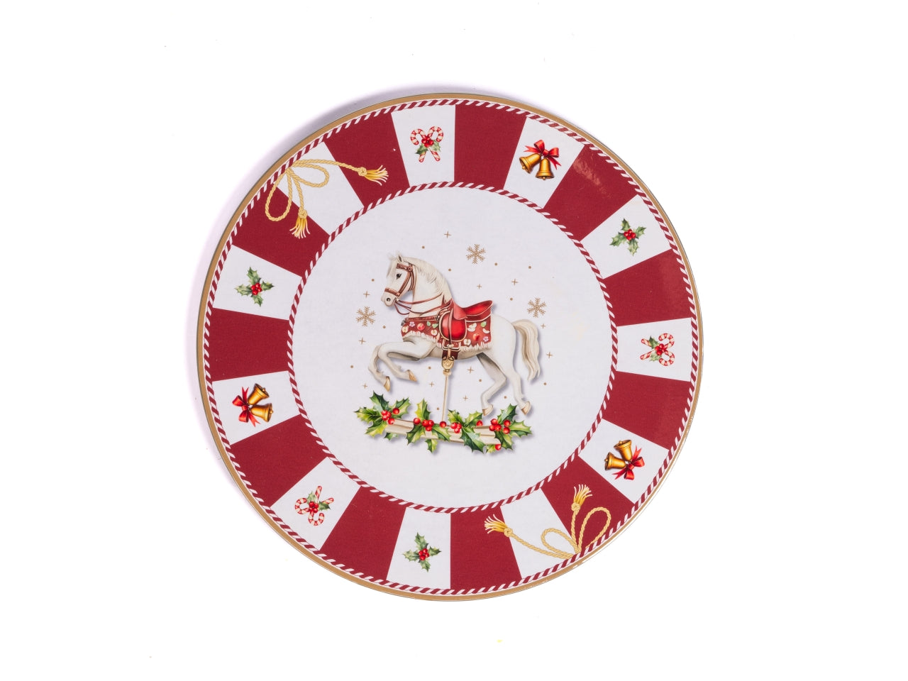 Piatto 33cm con cavallo carosello