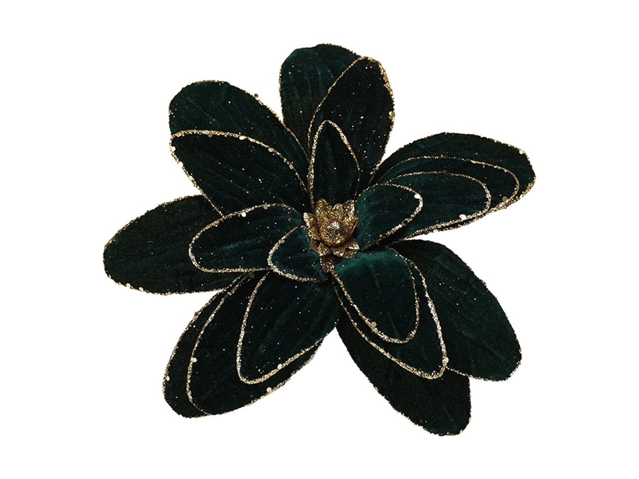 Pick magnolia a gambo corto verde scuro