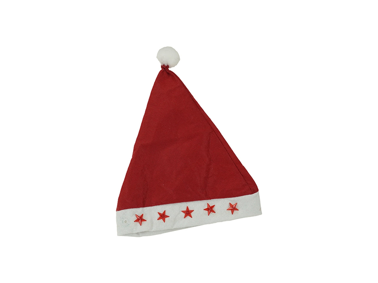 Cappello di babbo natale con luci 28x38cm