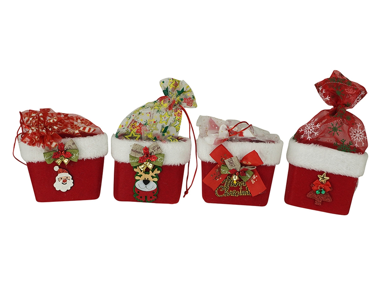 Sacchetto natalizio, in 4 assortimenti