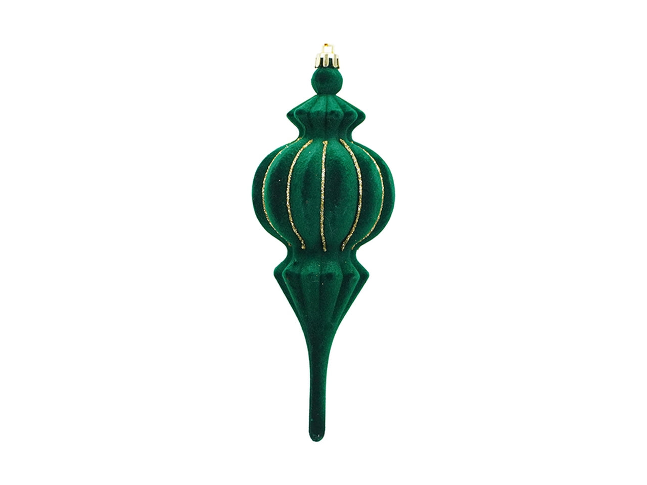 Appendino albero 19cm in velluto verde