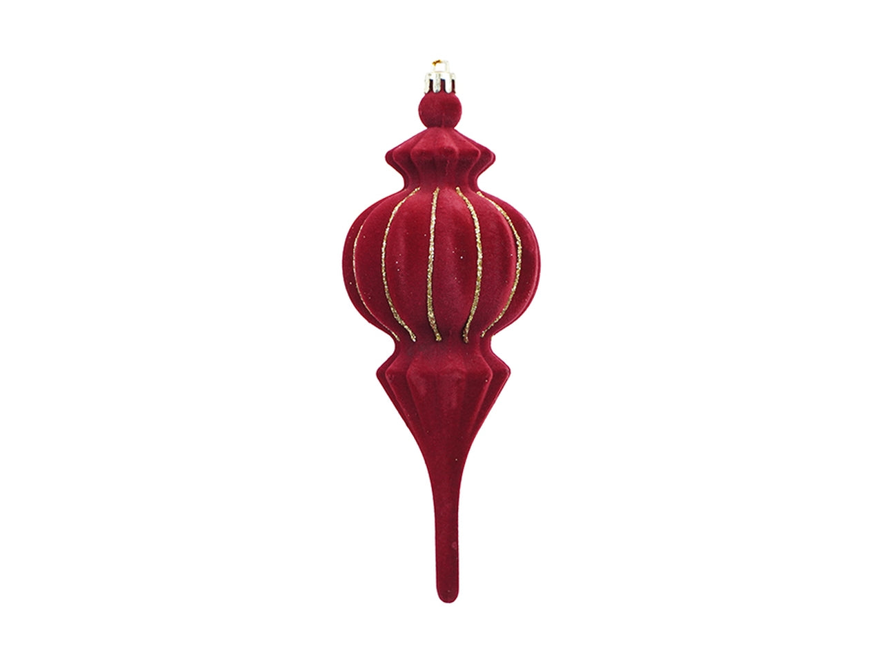 Appendino albero 19cm in velluto bordeaux