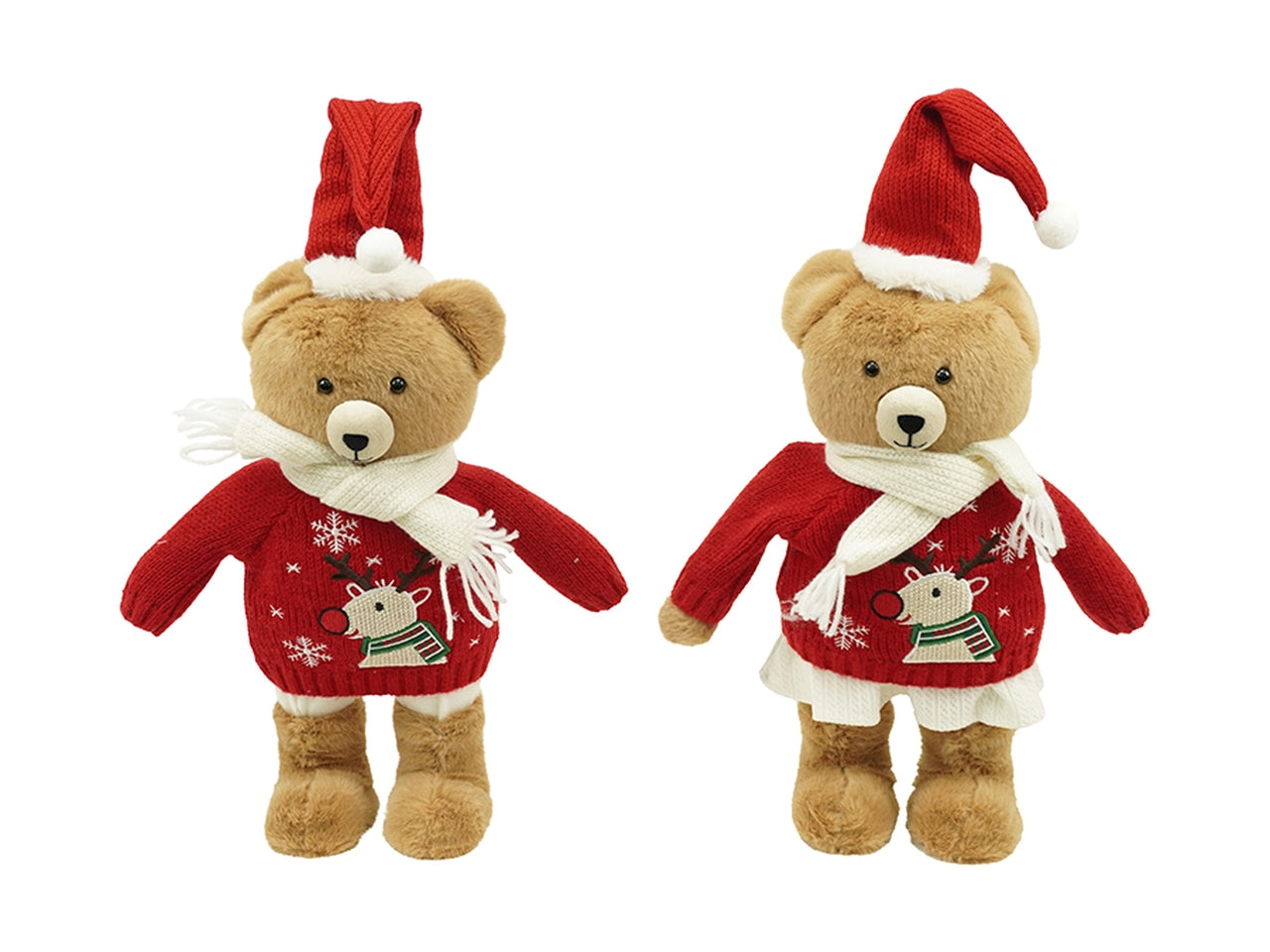 Orso peluche 56cm boy e girl rosso, in 2 assortimenti