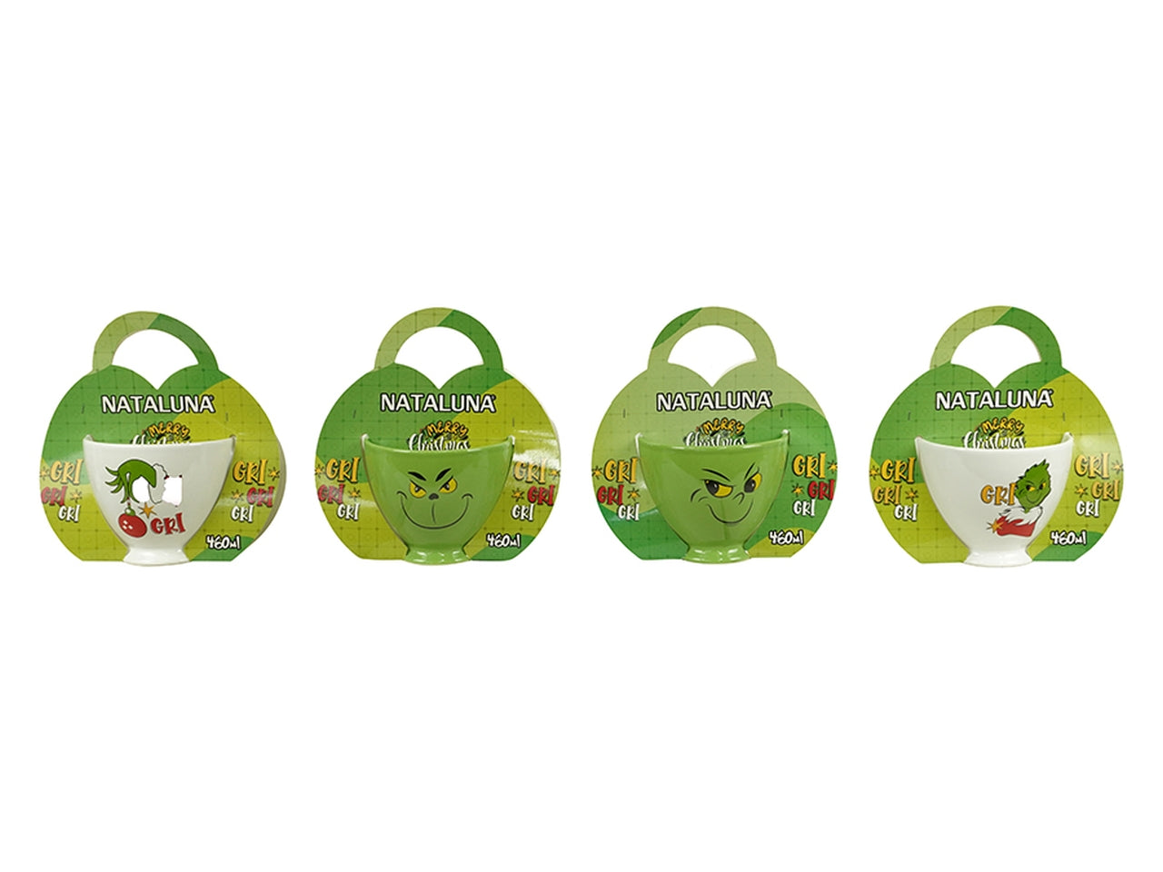 Tazza in porcellana 440ml verde, in 2 assortimenti