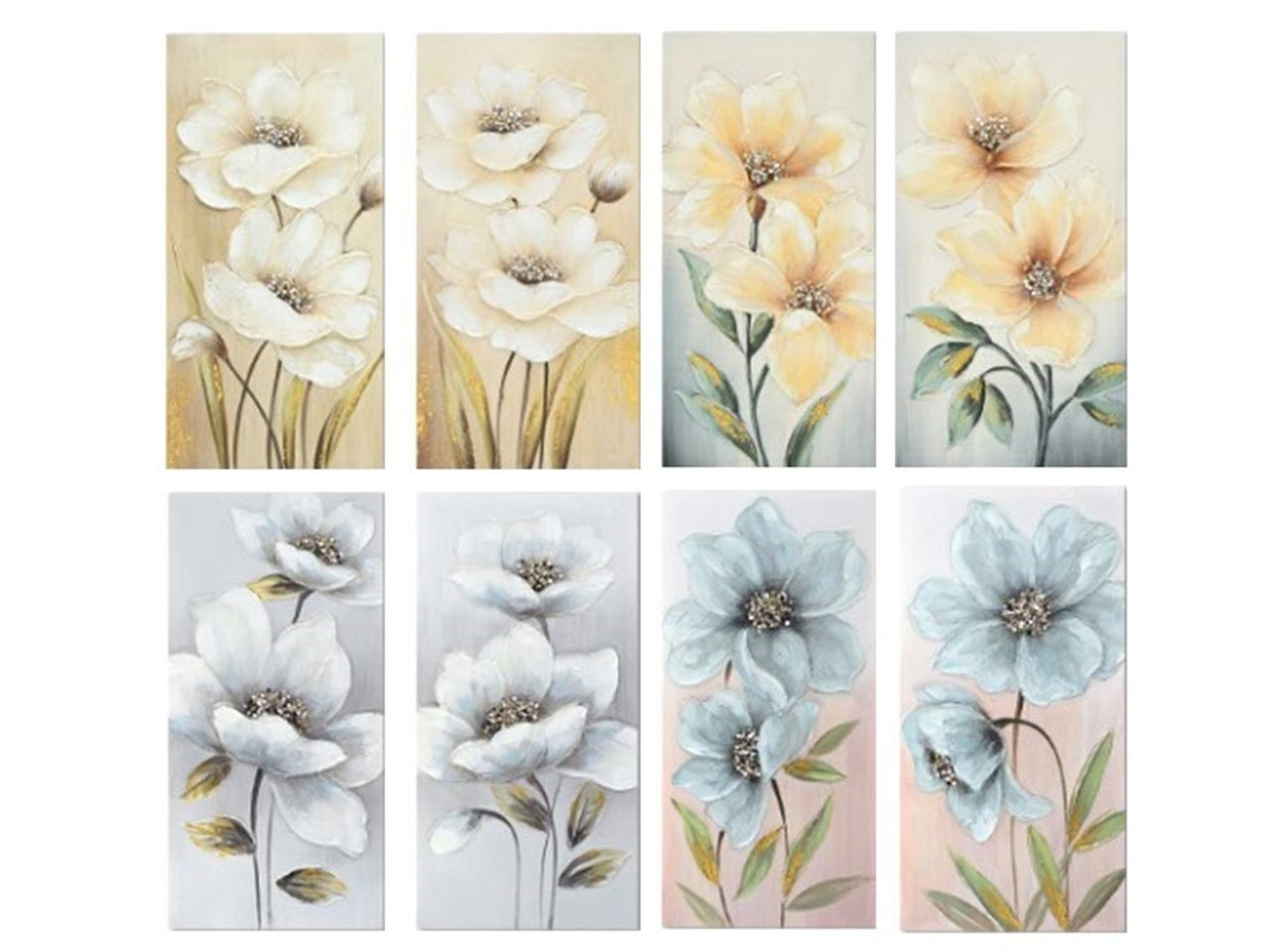 Quadro daniel fiori 30x60x3cm 8 assortimenti