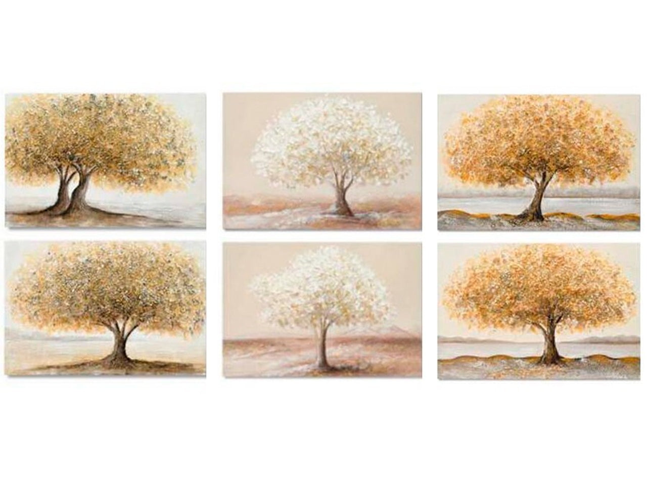 Quadro alberi dipinto a mano 60x90x3cm 6 assortimenti