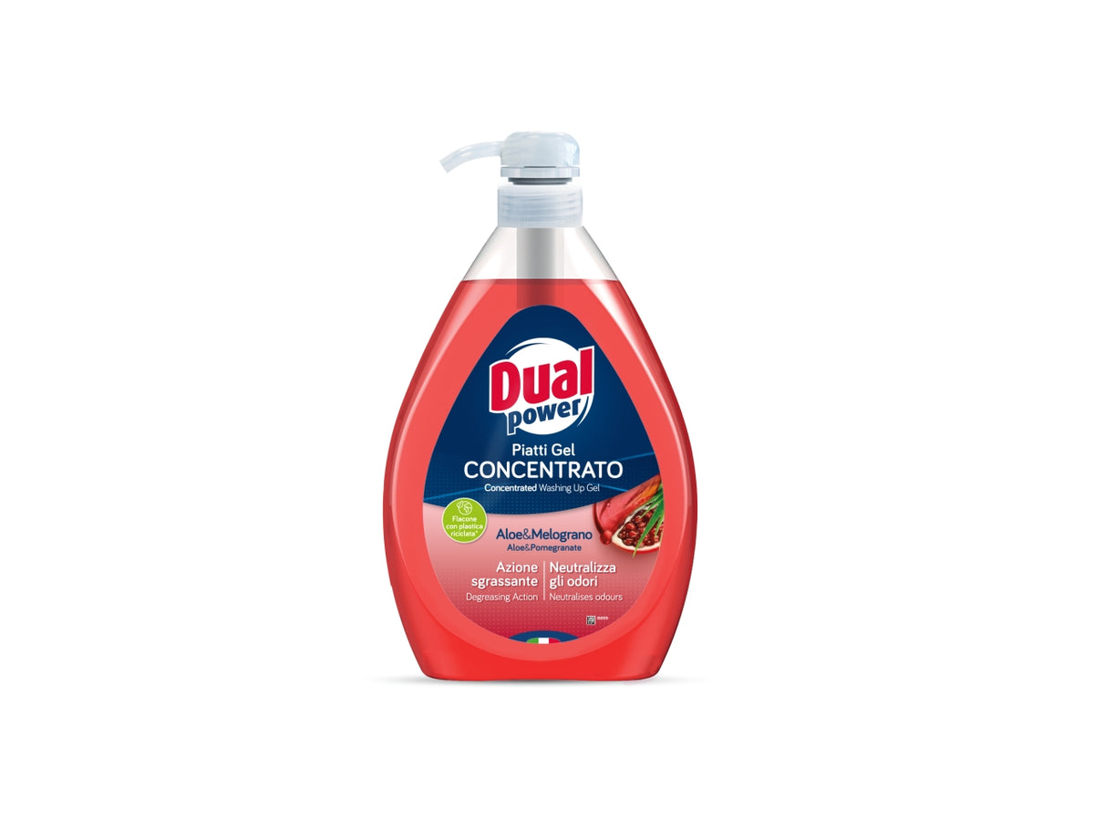 Dual power piatti gel concentrato aloe e melograno 1l $