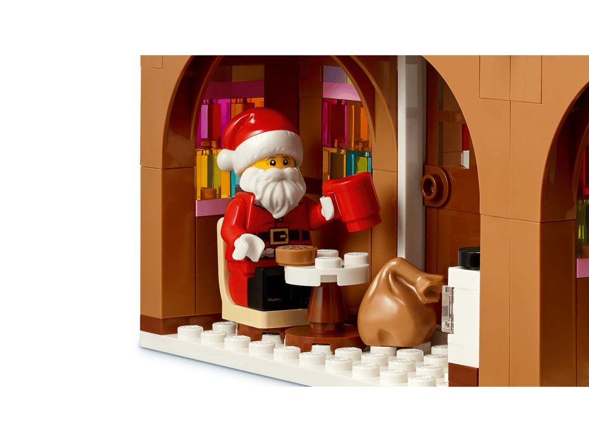Lego casa di pan di zenzero festiva