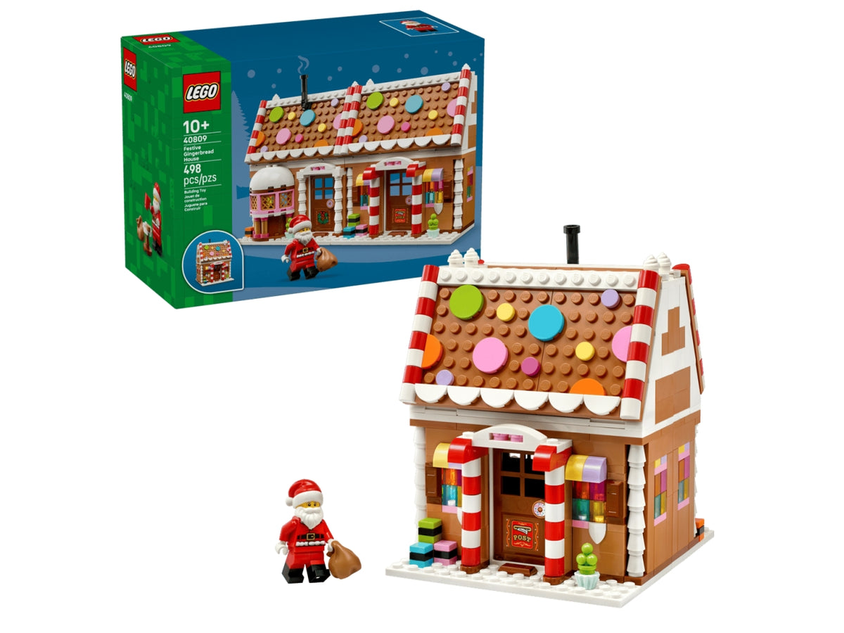 Lego casa di pan di zenzero festiva