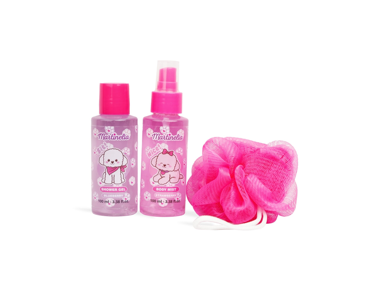 Martinelia puppies, pochette con set da bagno