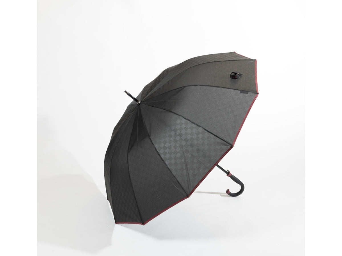 Ombrello pongee automatico 12k con bordino