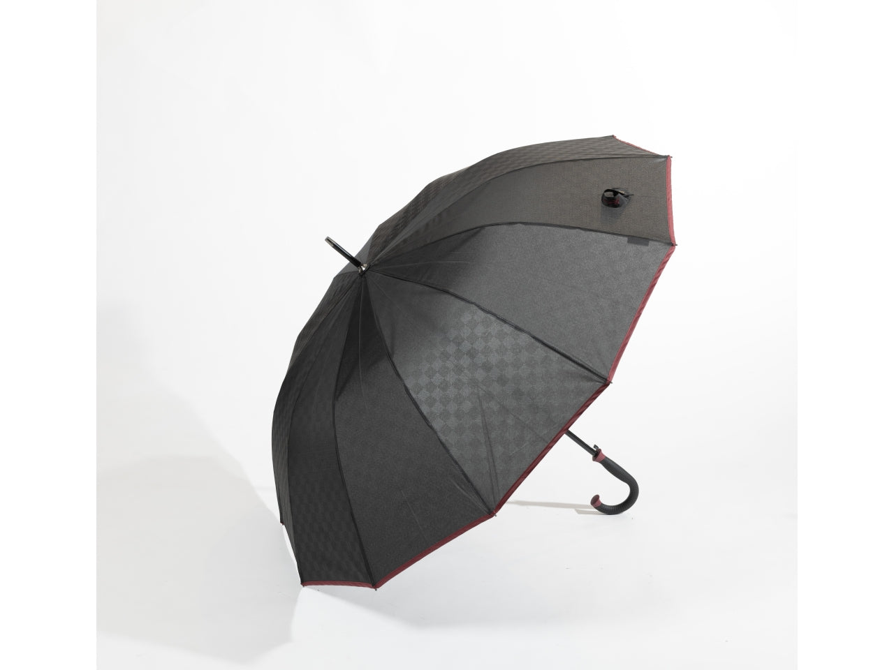Ombrello pongee automatico 12k con bordino