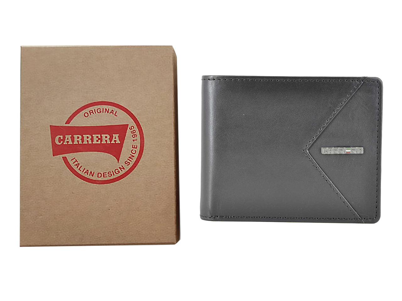 Carrera viggo collection bifold orizzontale con portamonete nero