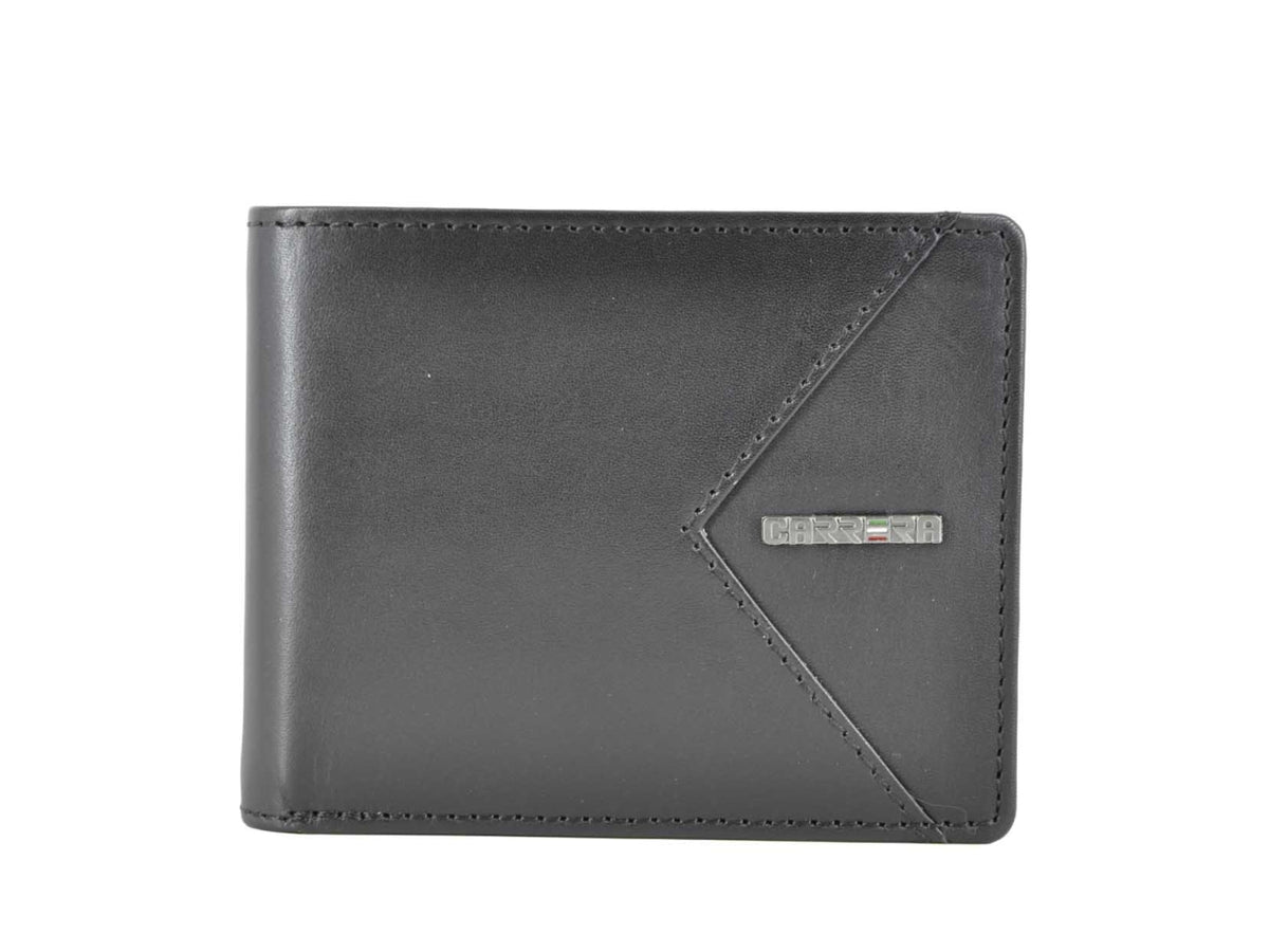 Carrera viggo collection bifold orizzontale con portamonete nero