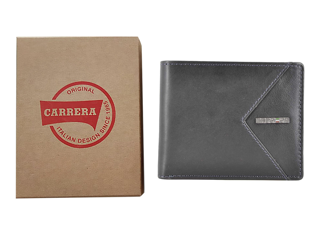 Carrera viggo collection bifold orizzontale con portamonete navy blue