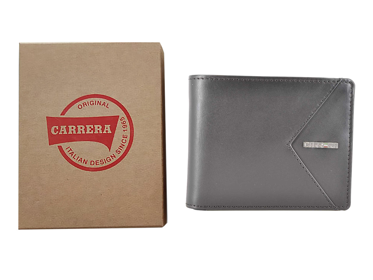 Carrera viggo collection bifold portacarte con clip nero