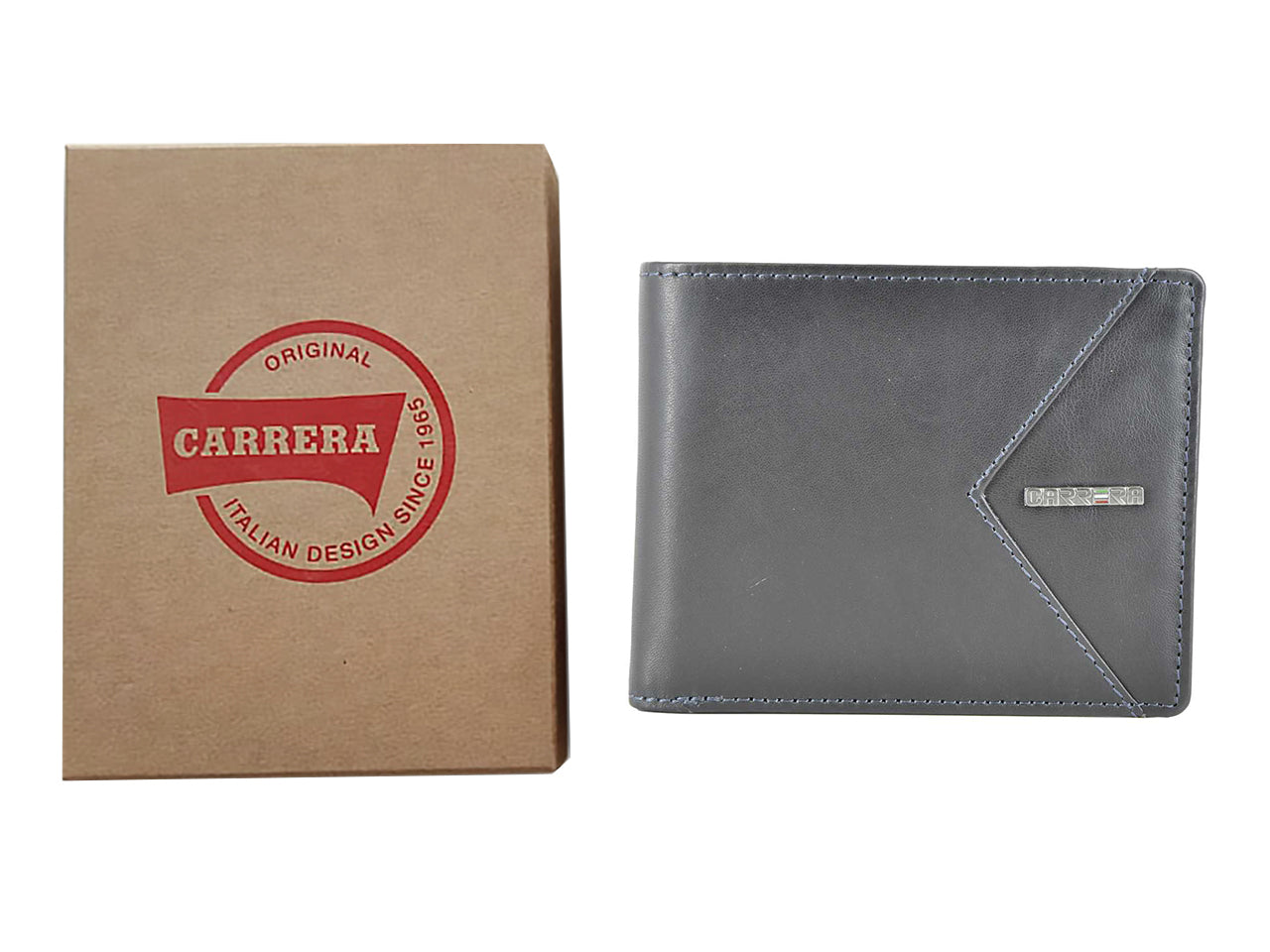 Carrera viggo collection bifold portacarte con clip navy blue
