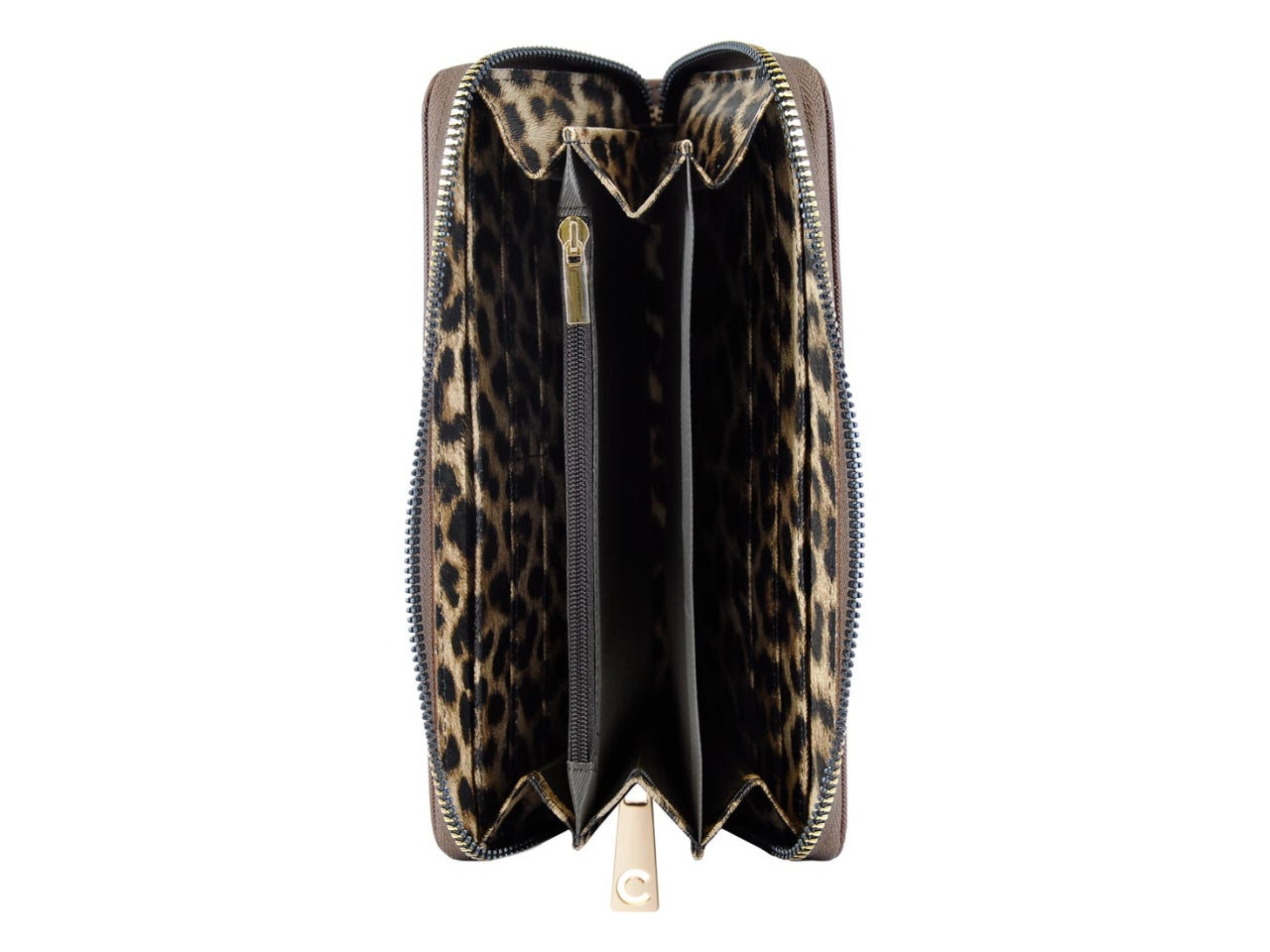 Carrera claire collection zip around marone scuro