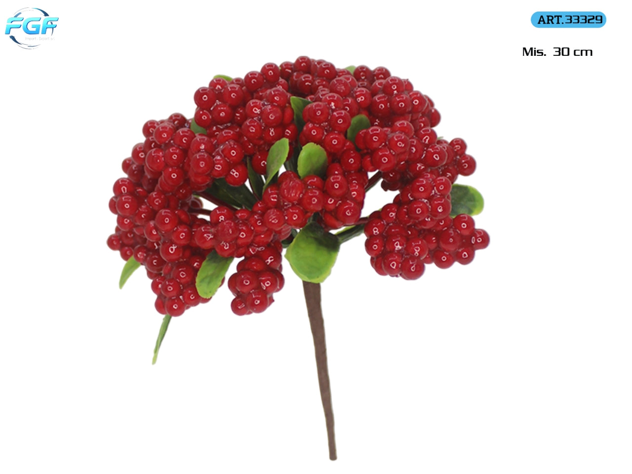 Ramo 30cm con bacche rosse
