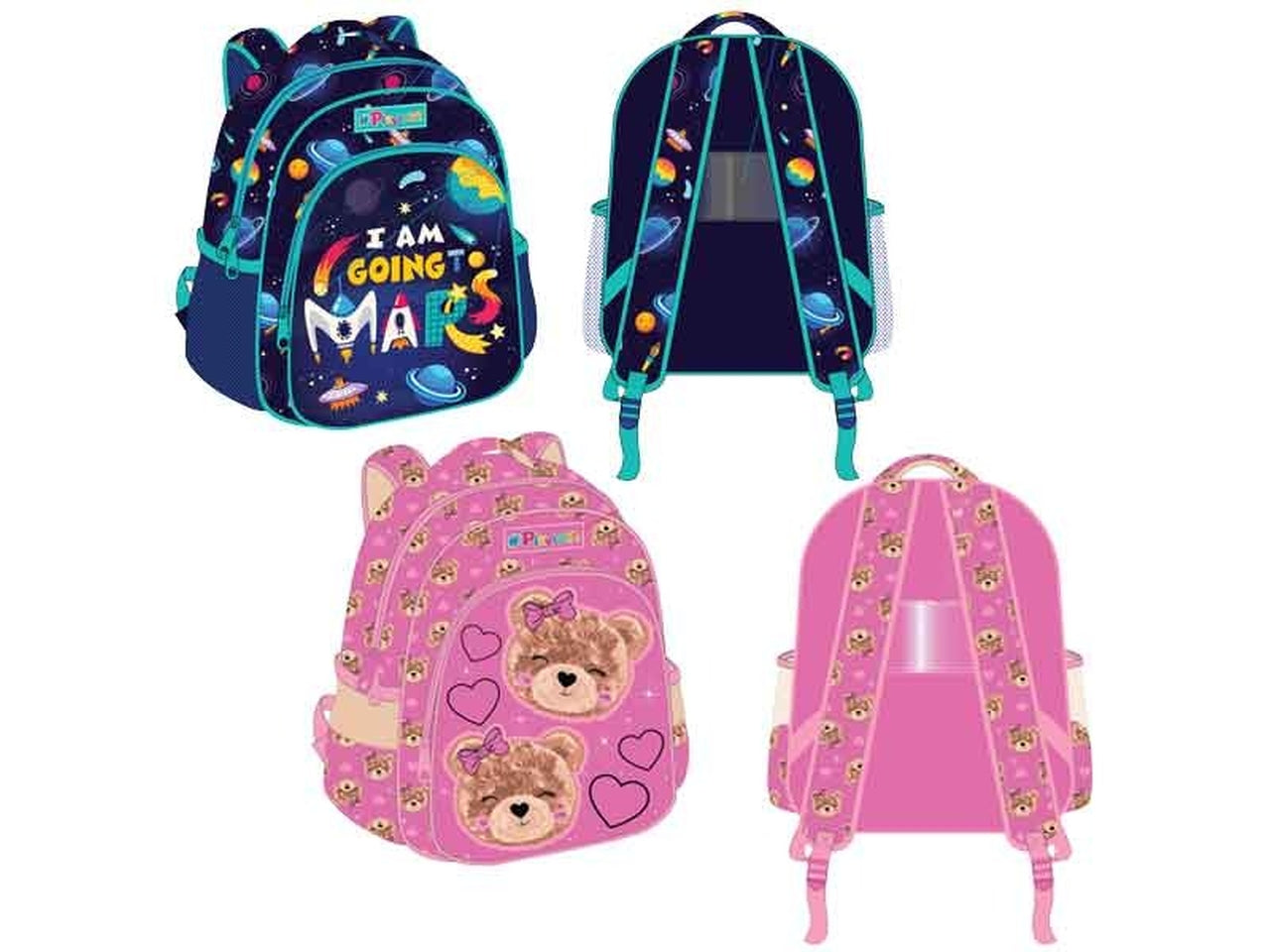 Zaino asilo con Led e peluche Playtoy