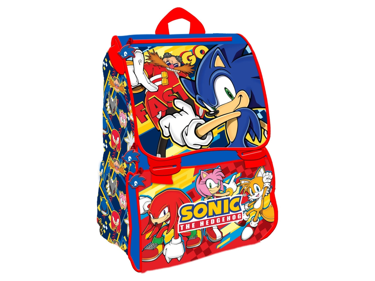 Zaino scuola estensibile Sonic