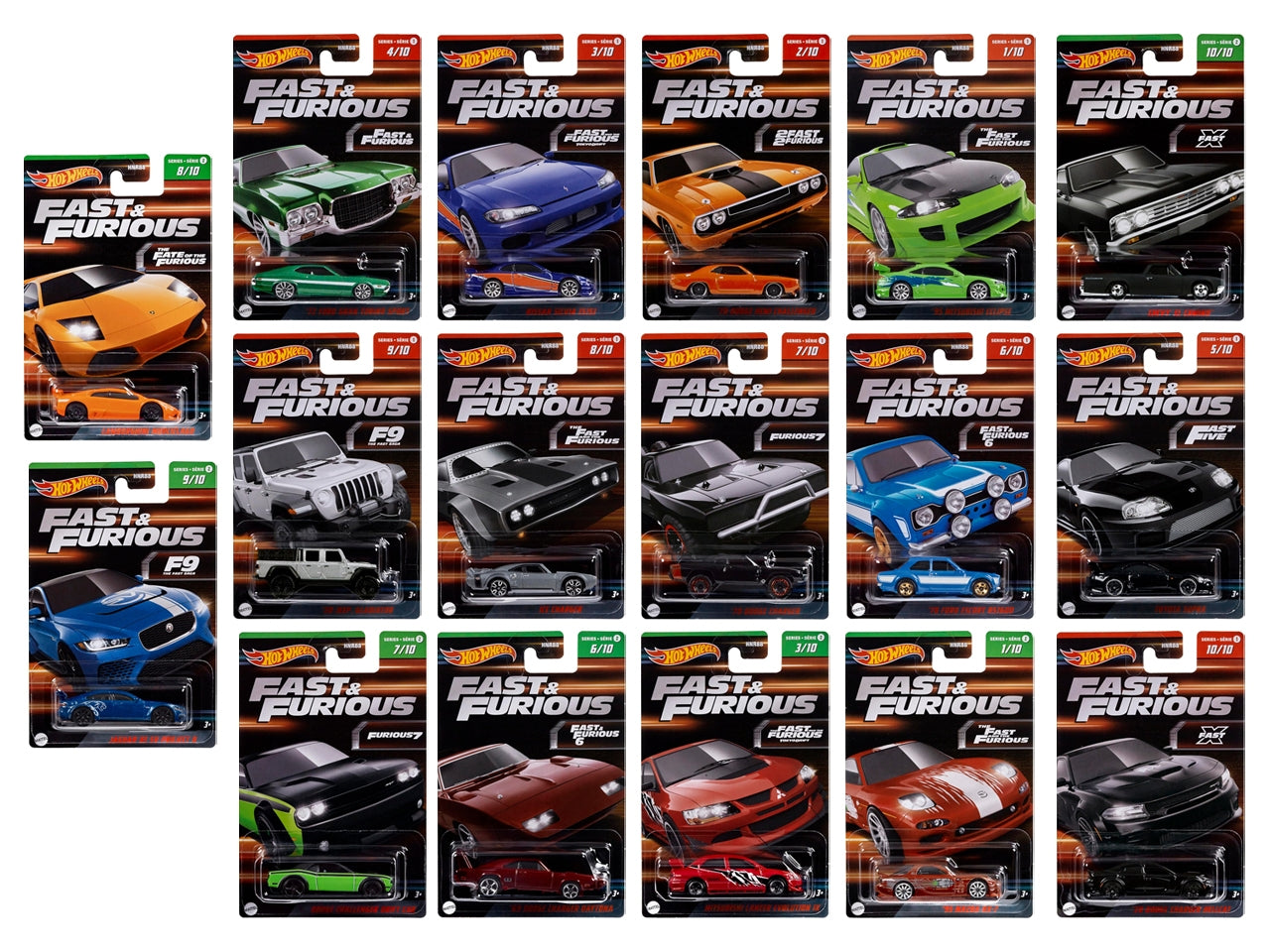 Hot wheels silver series fast & furious asst