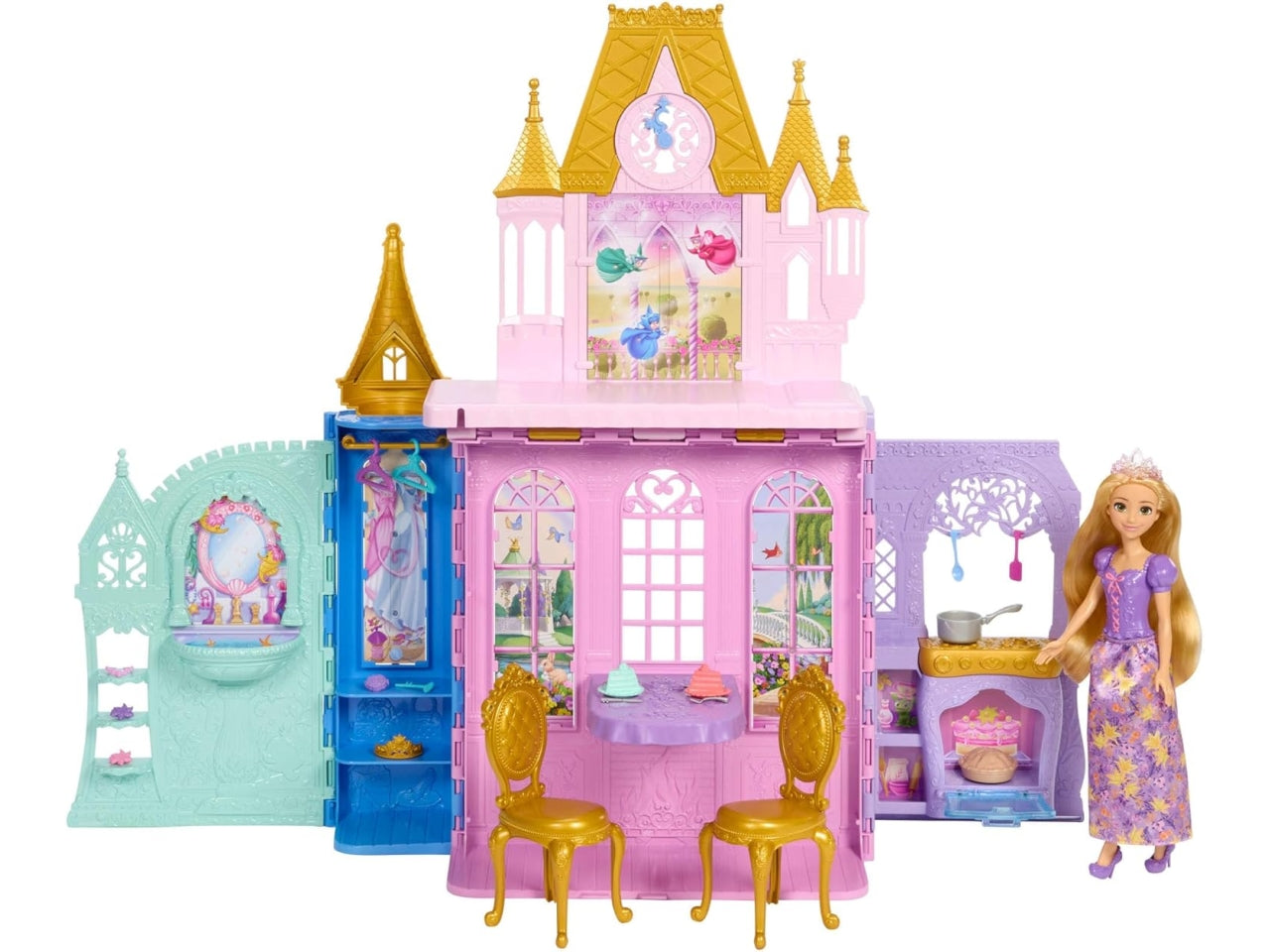 Disney princess castello raperonzolo con doll