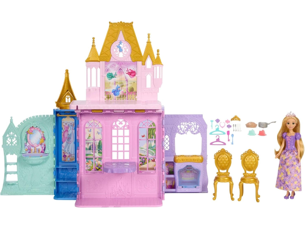 Disney princess castello raperonzolo con doll